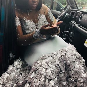 This is a prom dress only been worn once